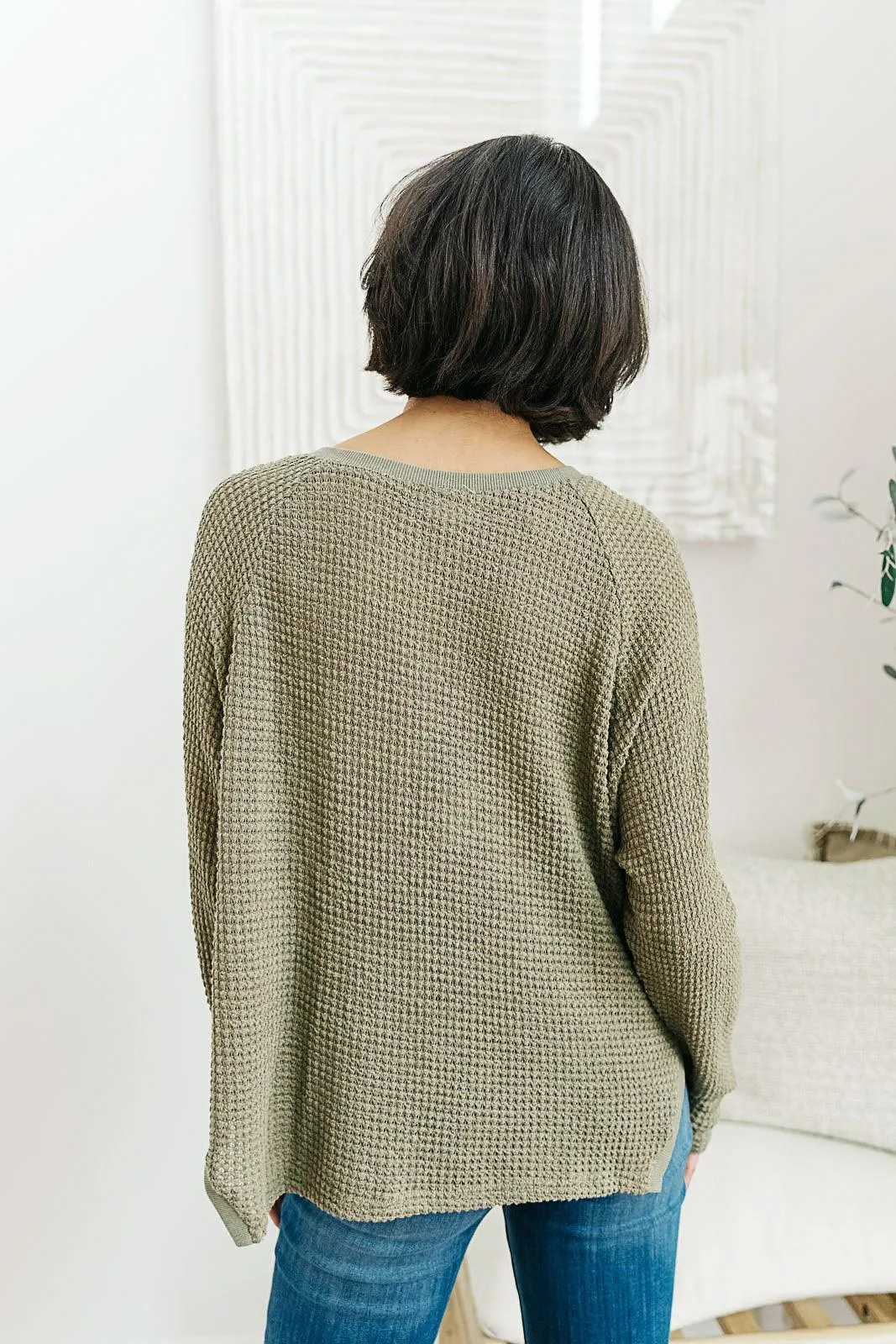 Hazel Blues® | Wishful Thinking Henley In Olive