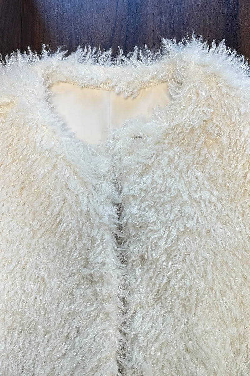 HCT008 Abstract Oversized Hooded Coat Outerwear