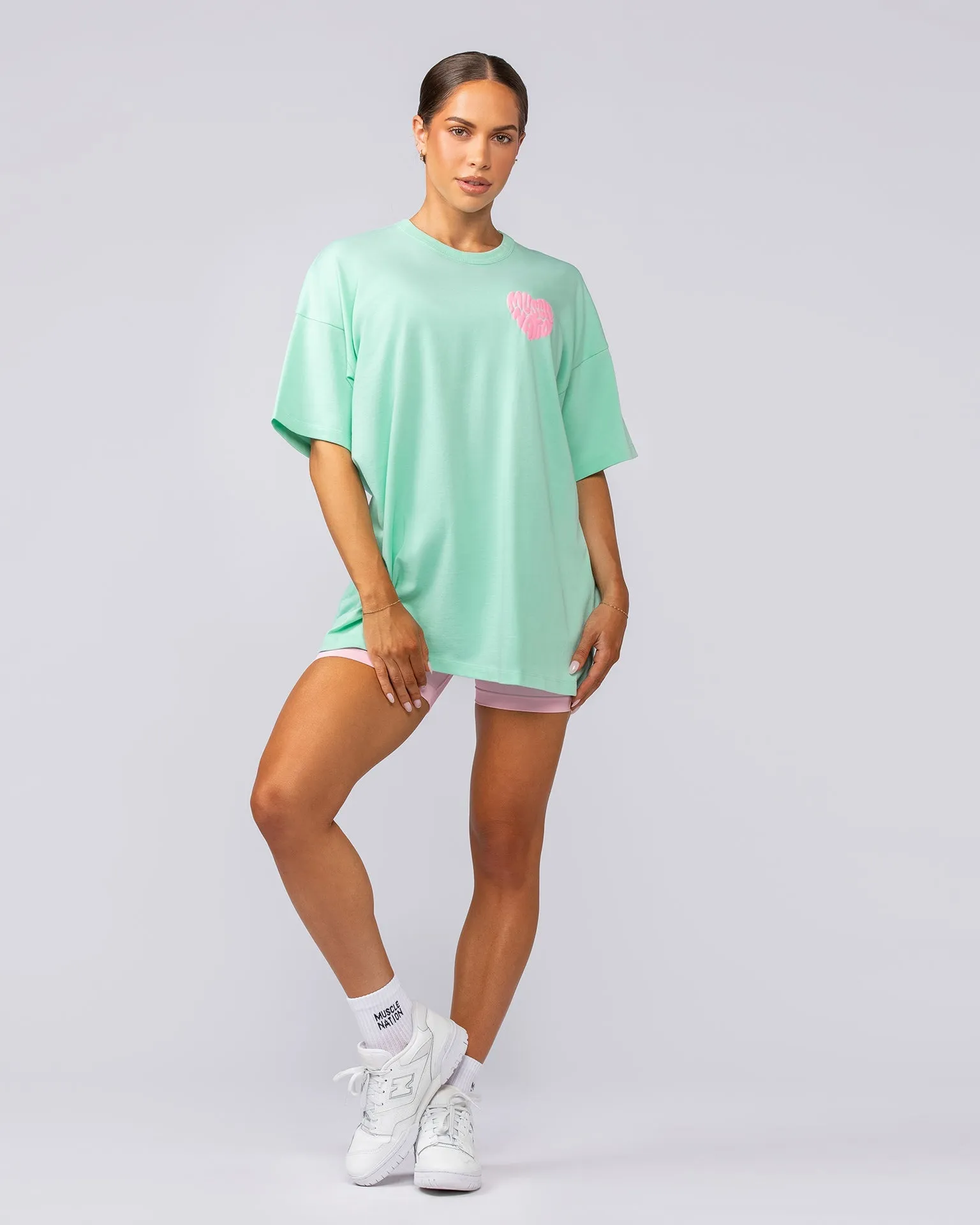 Heartbreaker Oversized Tee - Spearmint