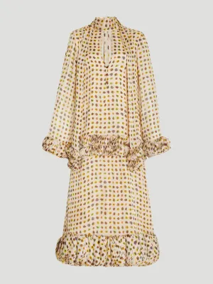 Hilana Painted Dot Dress
