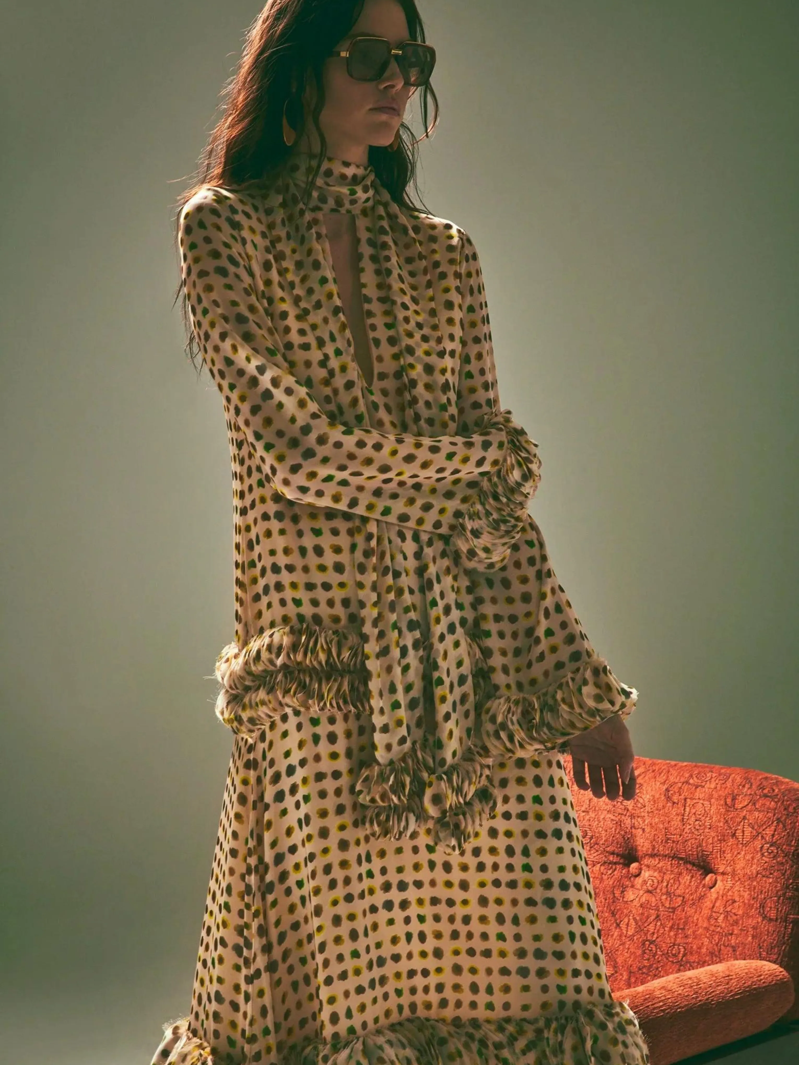 Hilana Painted Dot Dress