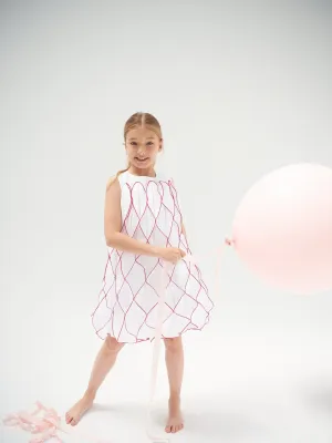 Honeycomb White Dress