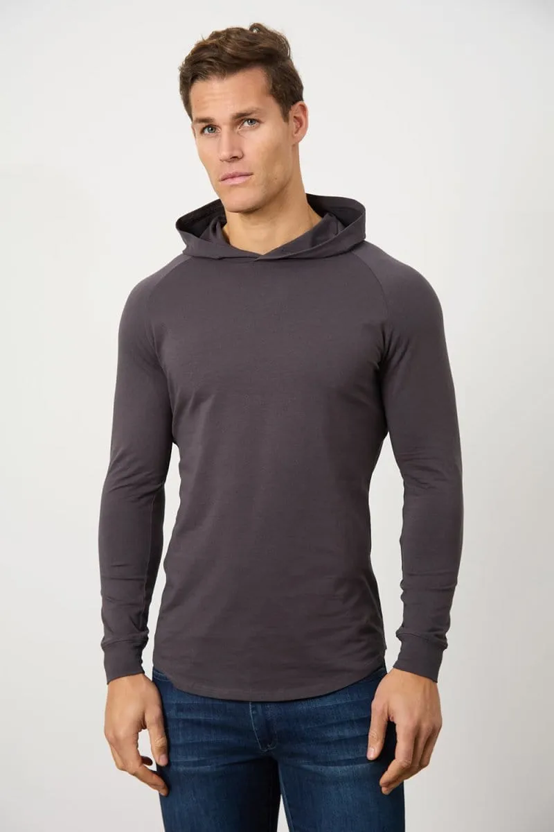 Hooded Top in Dark Mole