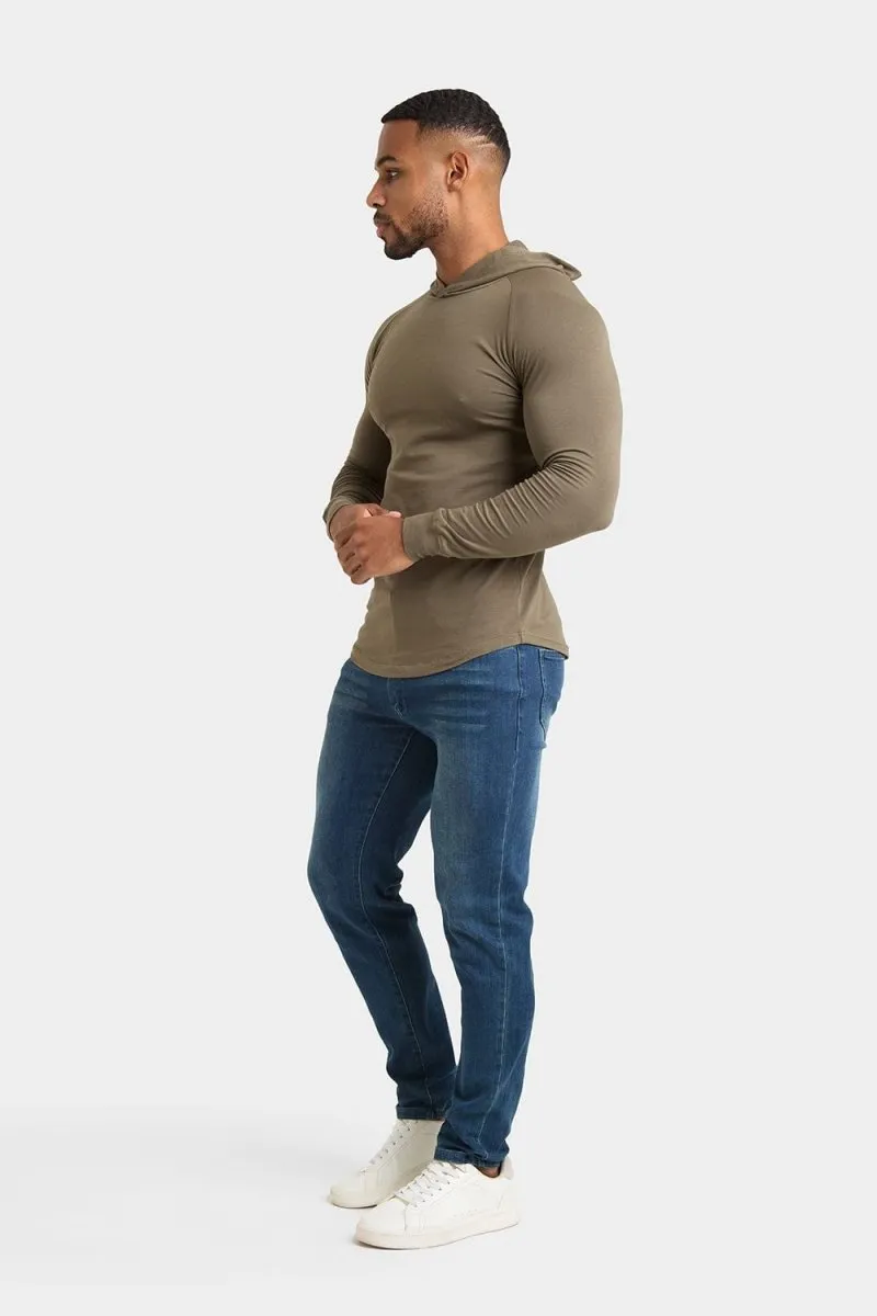 Hooded Top in Khaki
