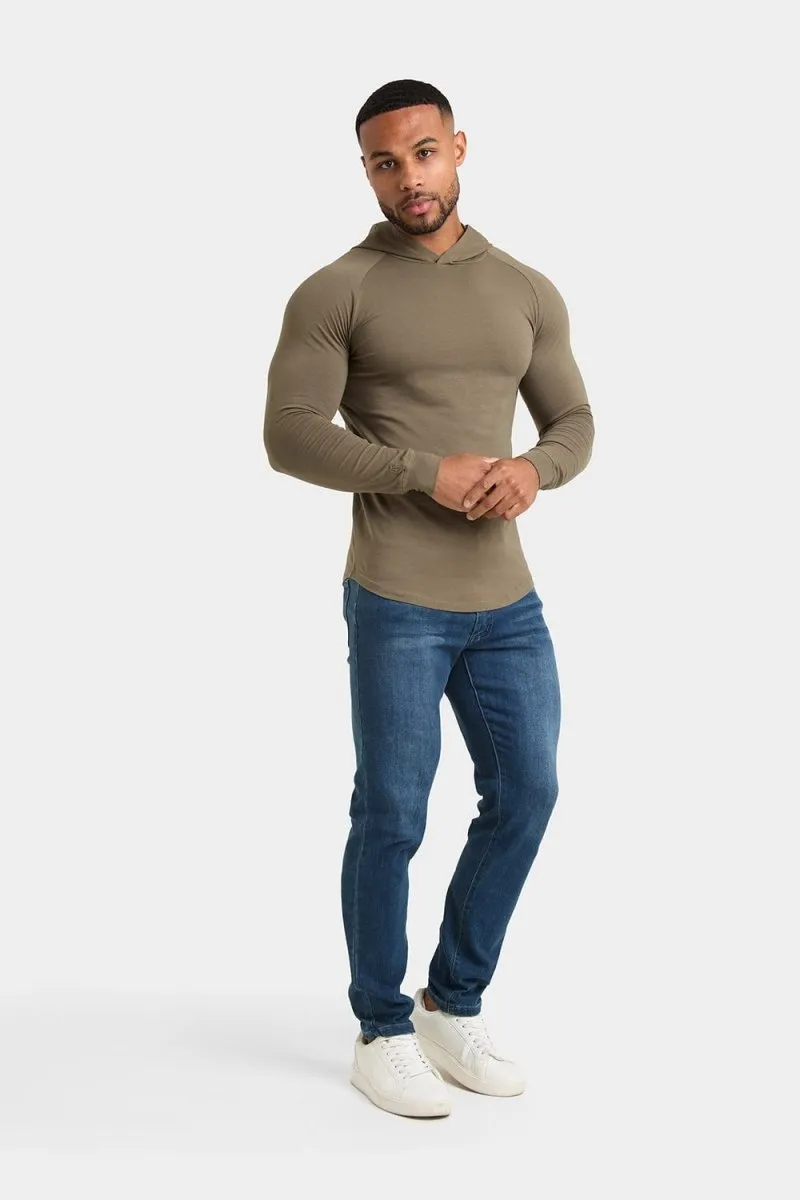 Hooded Top in Khaki