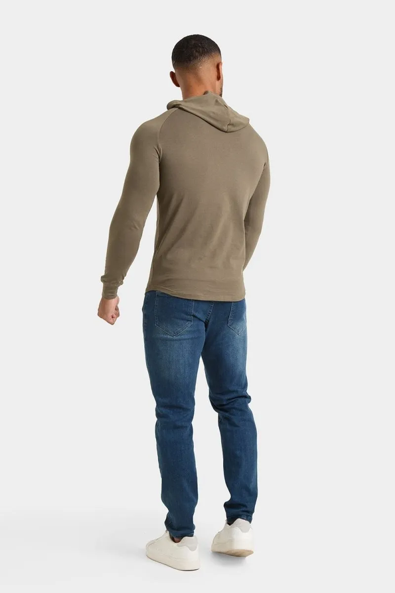 Hooded Top in Khaki