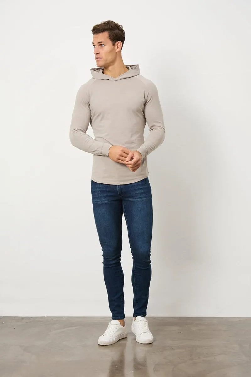 Hooded Top in Mink