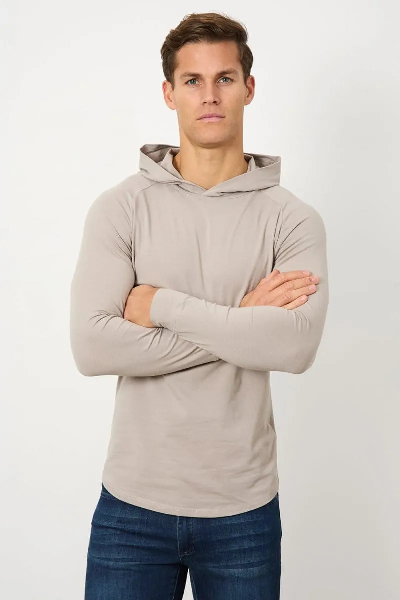 Hooded Top in Mink