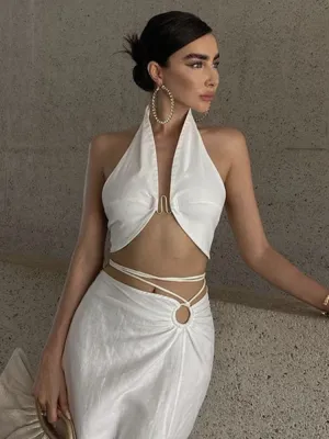 Hooked on Style Halter Crop Top