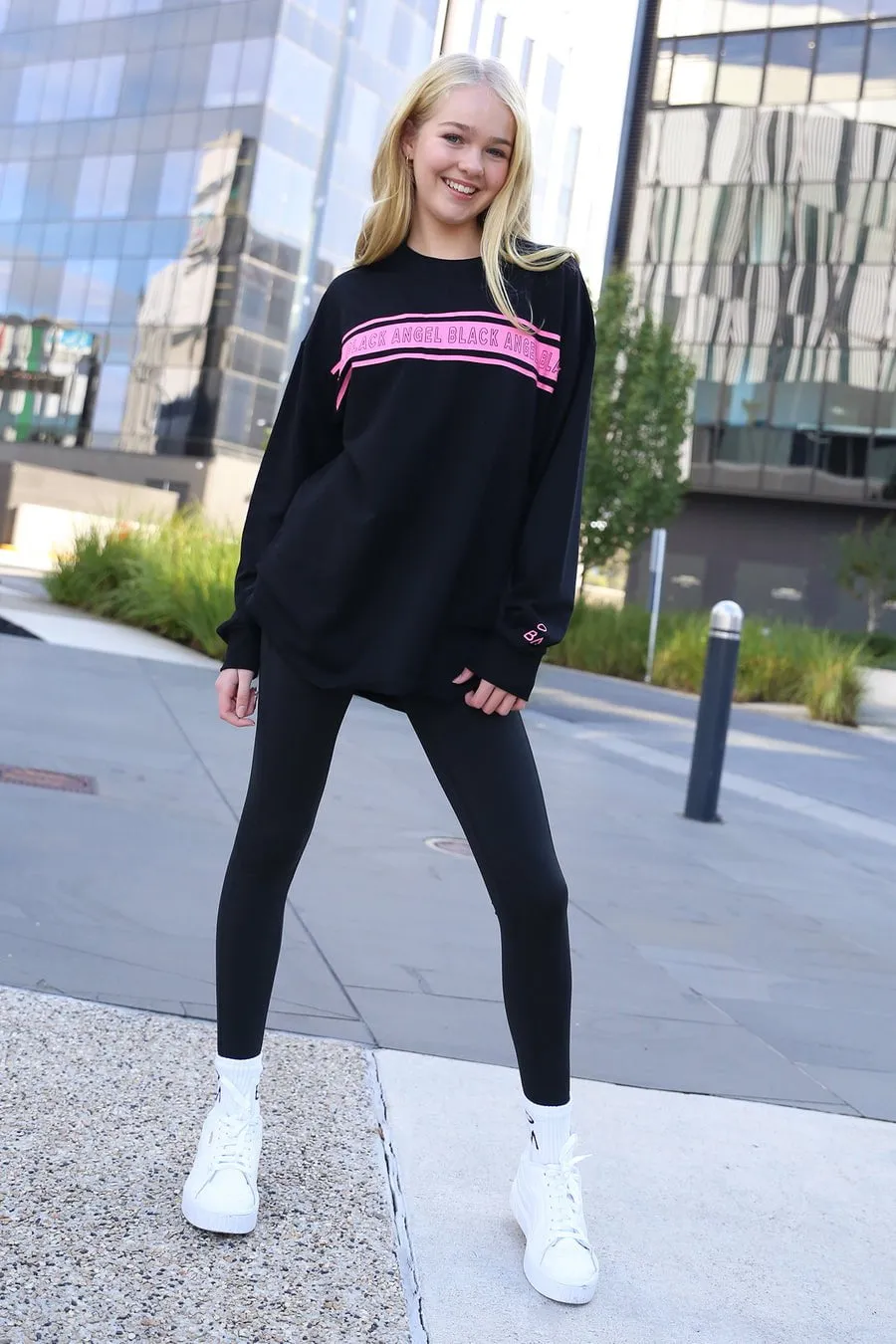 Hot Pink Oversized Long Sleeve