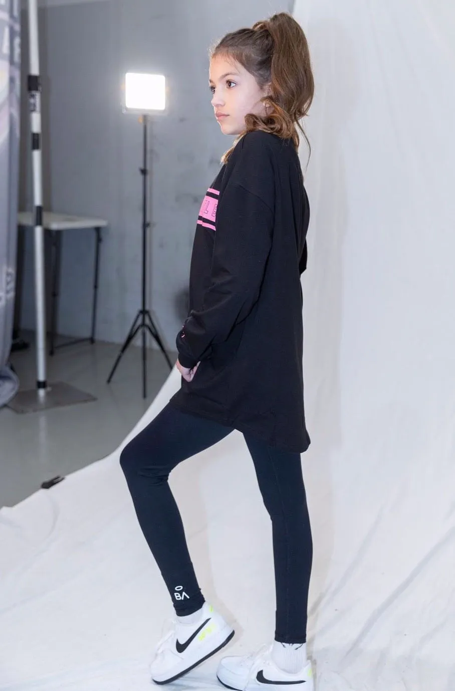 Hot Pink Oversized Long Sleeve