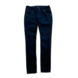 Hudson Collin Flap Skinny Jeans Black Mid Rise Womens 25