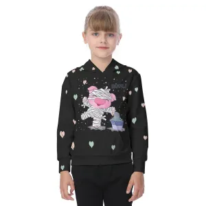 Huuu! Oversized Kids Black Hoodie