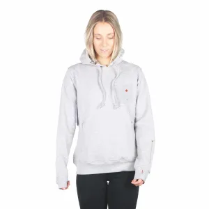 I Ride Sideways Inside DWR Sig Fit Hoodie Womens Grey Marle