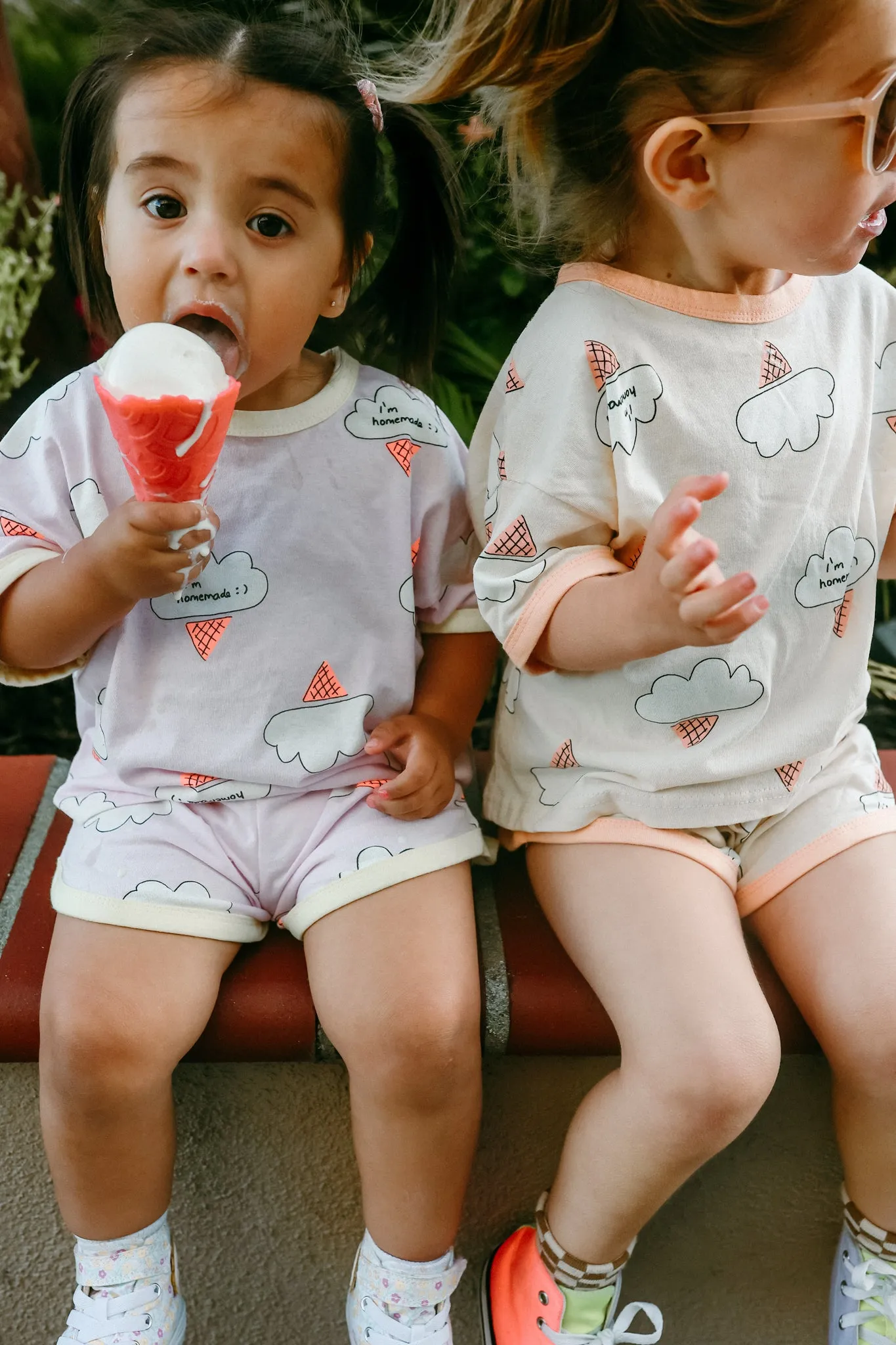 Ice Cream Clouds Tshirt and Shorts Set