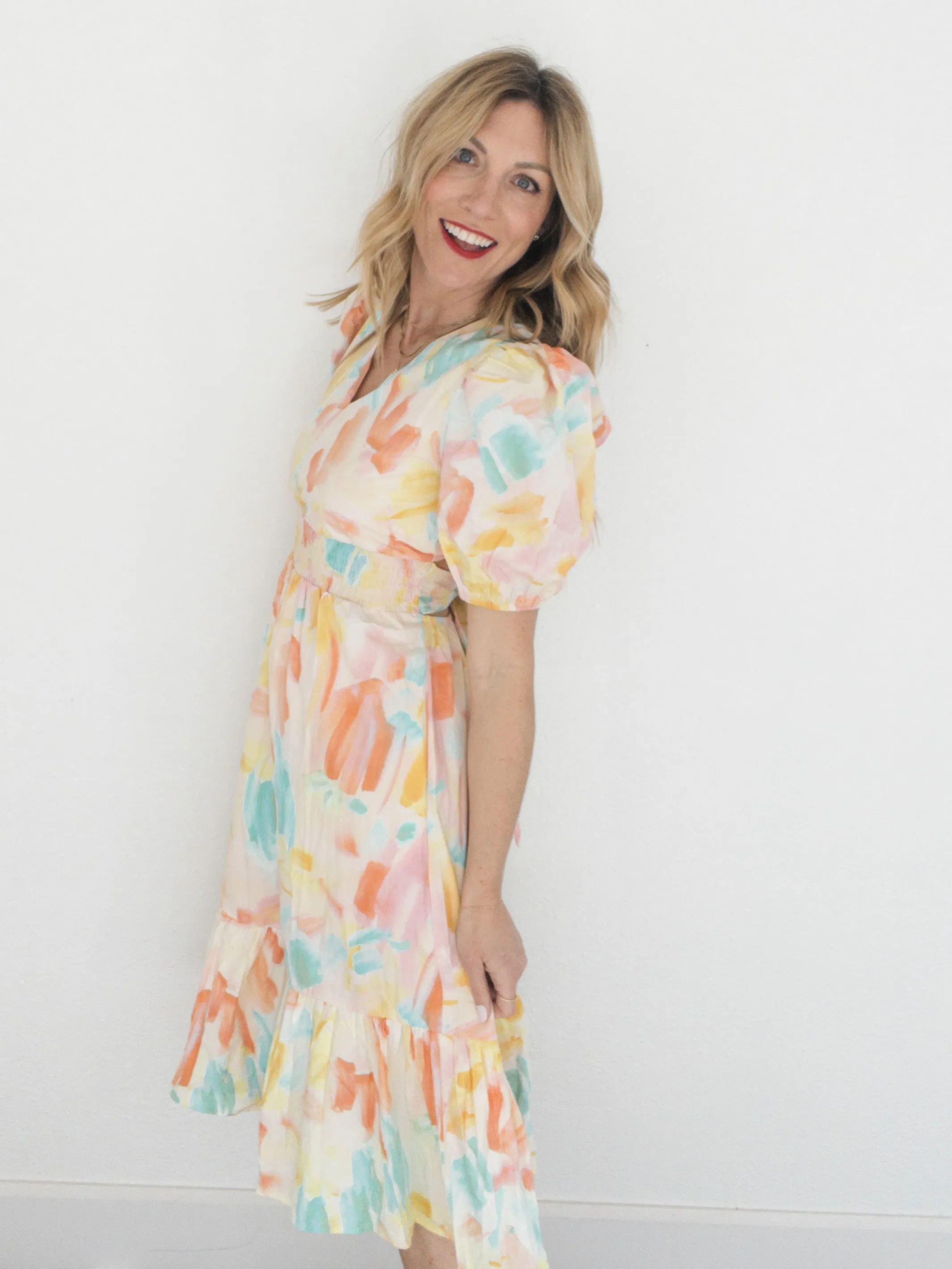 In Living Color Midi Dress