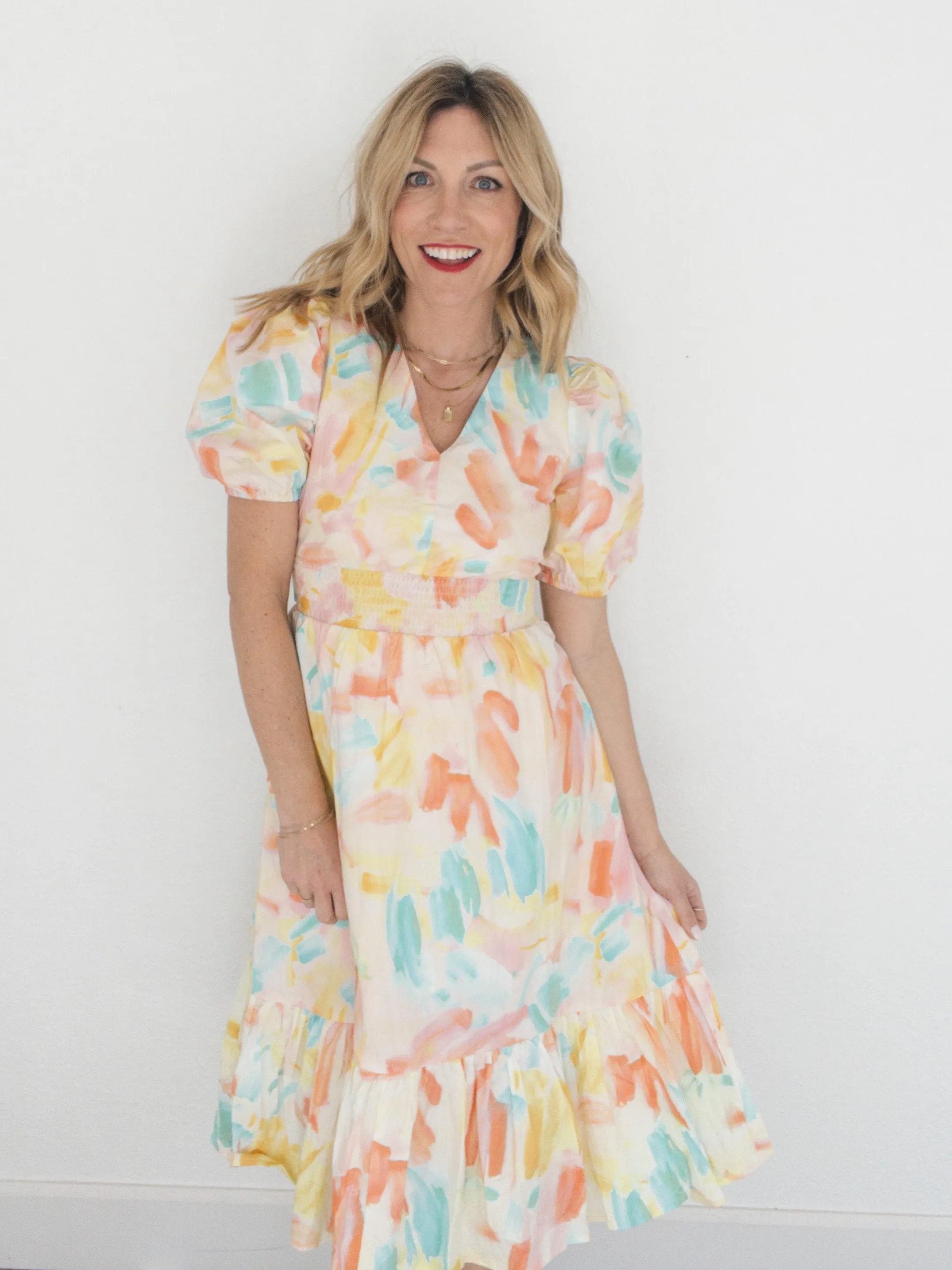 In Living Color Midi Dress