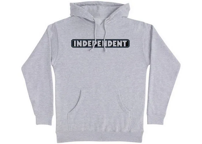 Independent Bar Logo Hoodie Grey Heather