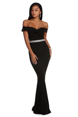Irene Formal Stylish Studded Jewel Dress