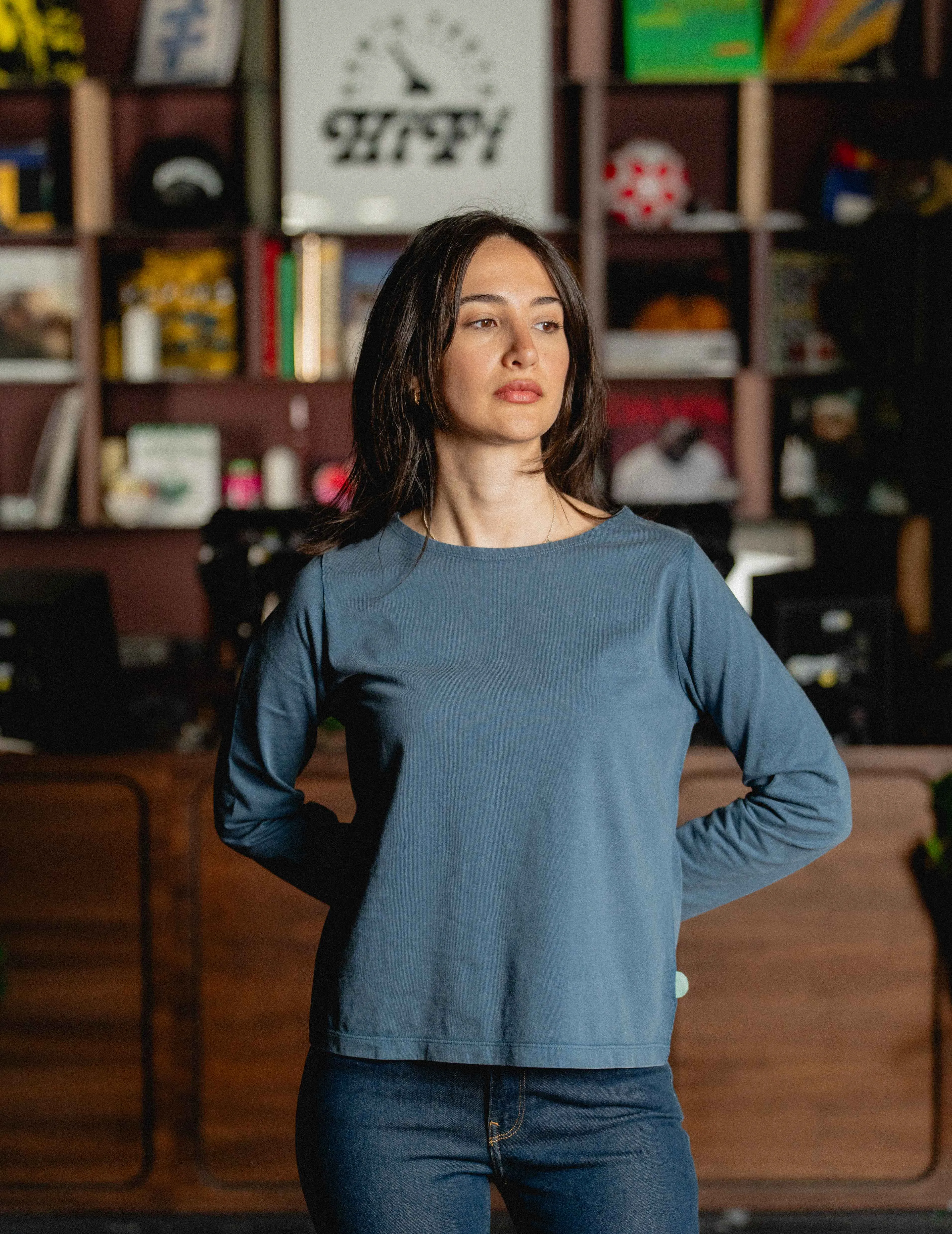 Isles Tee - Vintage Heavyweight Washed Blue