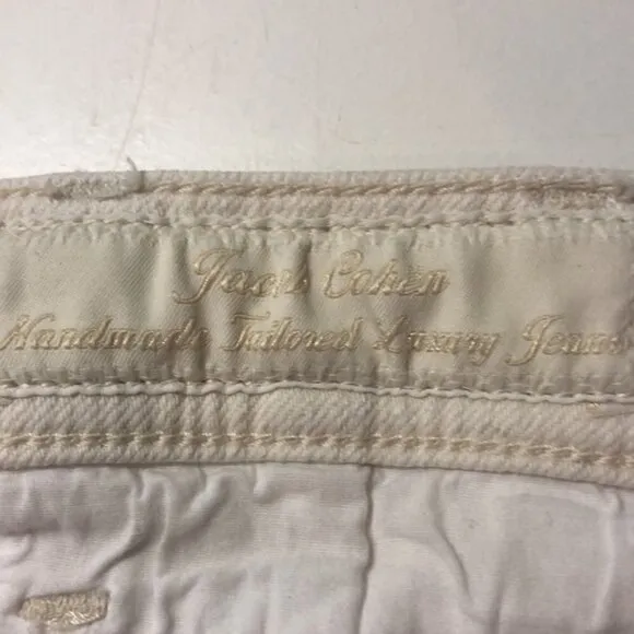 Jacob Cohen Italian Ivory Karen Skinny Jeans, size 26