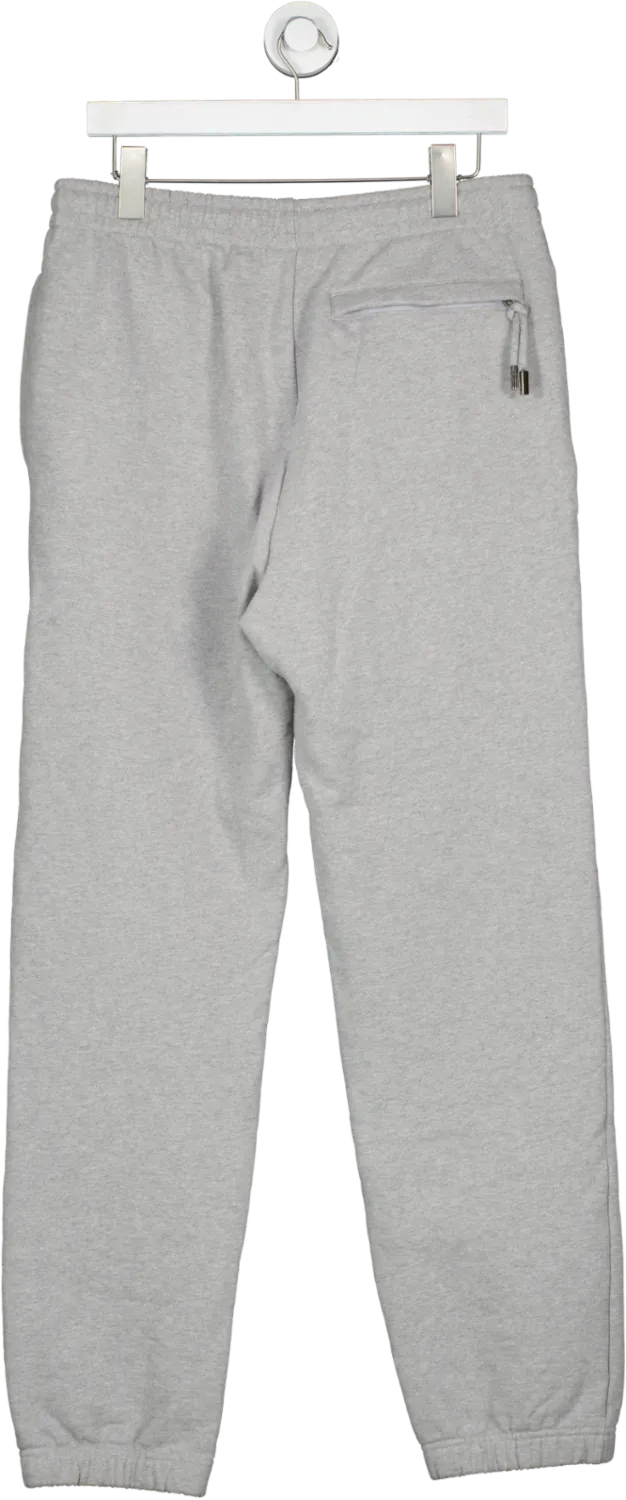JACQUEMUS Grey Tapered Logo Joggers UK M