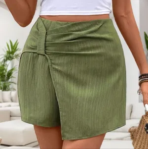 Jade Groove Ruched Shorts