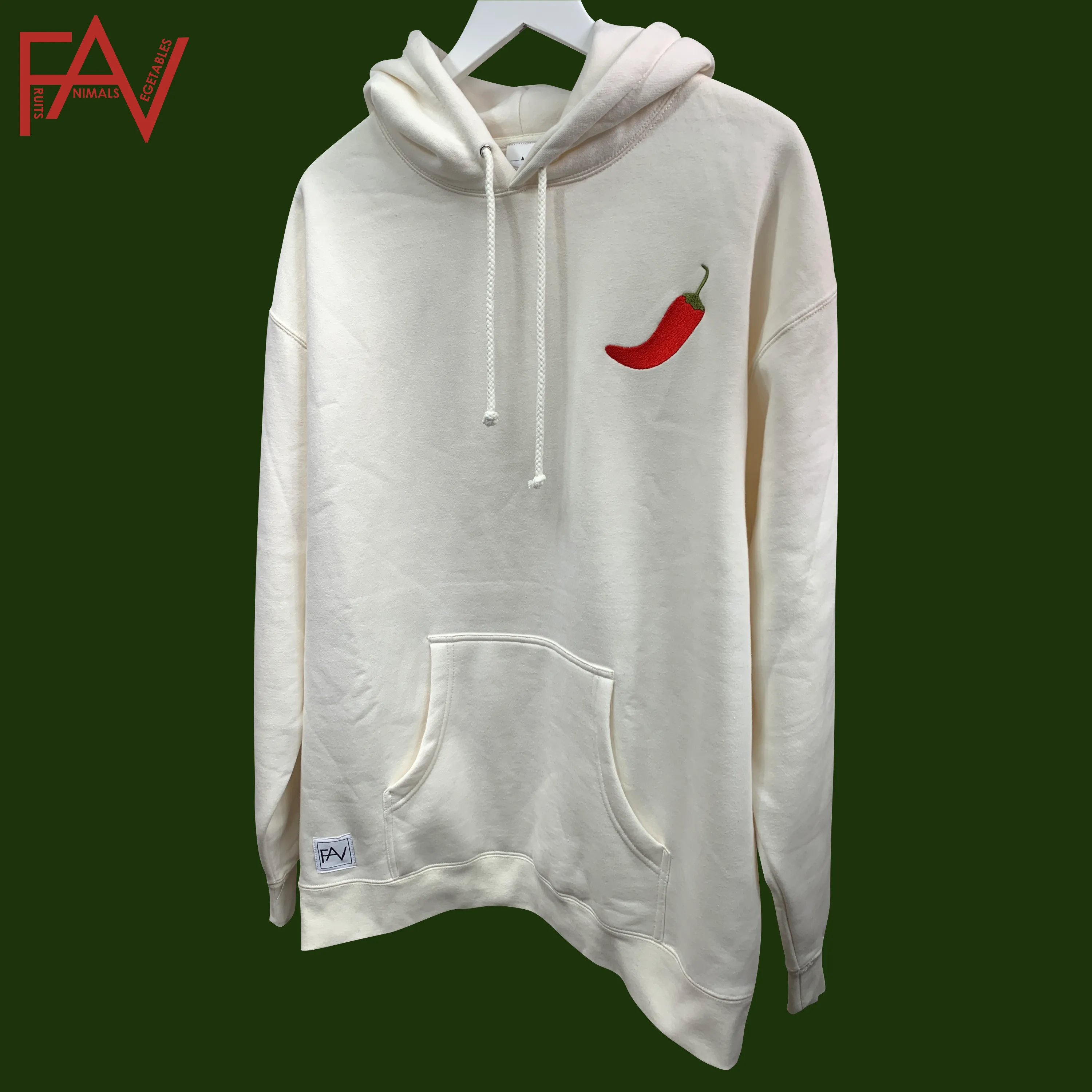 Jalapeno - Cream Heavyweight Hoodie