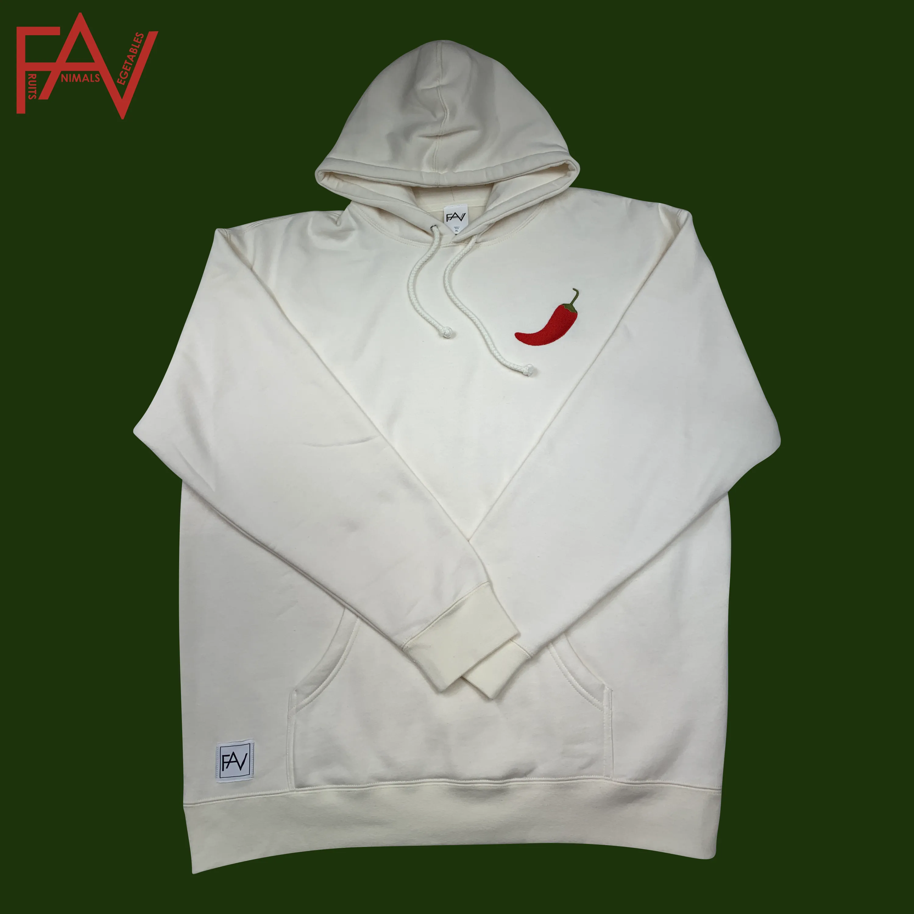 Jalapeno - Cream Heavyweight Hoodie