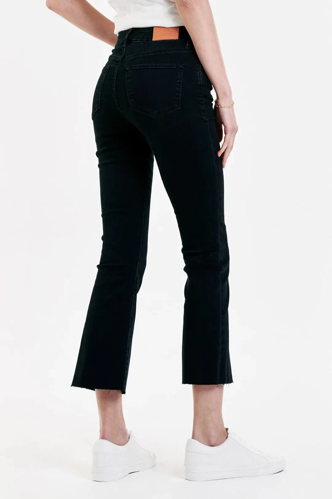 Jeanne Super High Rise Cropped Flare Jeans Yorkville