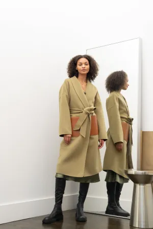 JL065B Hourglass Belted Coat - Cashmere