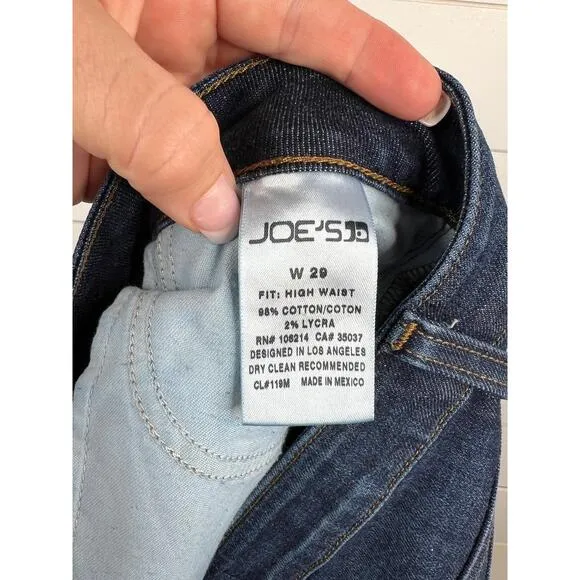 Joes Dark Wash High Waist Bootcut Jeans FHU05790 Luelle Womens Size W 29