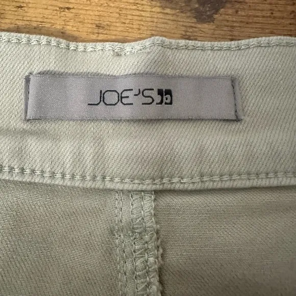 Joes Jeans High Sierra Wide Leg Pant Desert Sage 27 Cropped High Waist