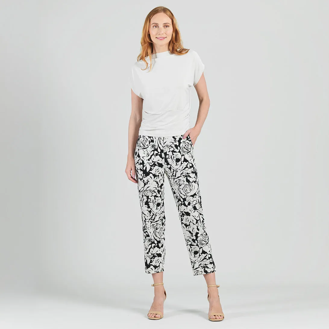 Jogger Pocket Capri - Abstract Rose