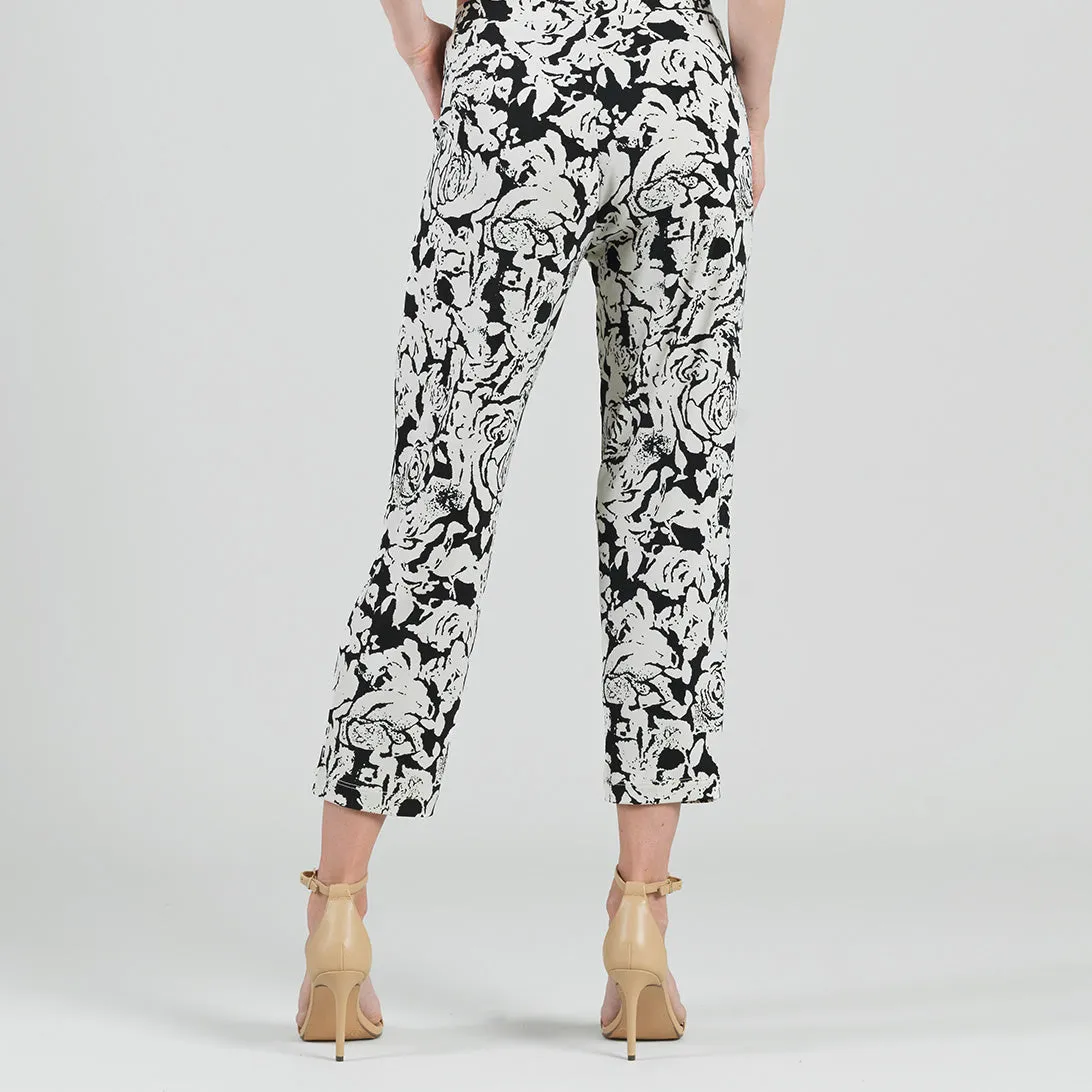 Jogger Pocket Capri - Abstract Rose