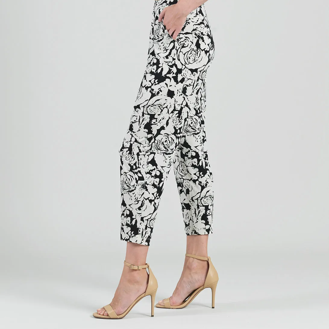 Jogger Pocket Capri - Abstract Rose