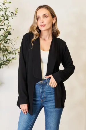 Kalen Full Size Open Front Long Sleeve Blazer