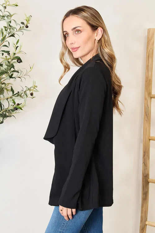Kalen Full Size Open Front Long Sleeve Blazer