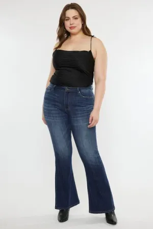 Kancan Full Size Mid Rise Slim Flare Jeans ONLINE EXCLUSIVE