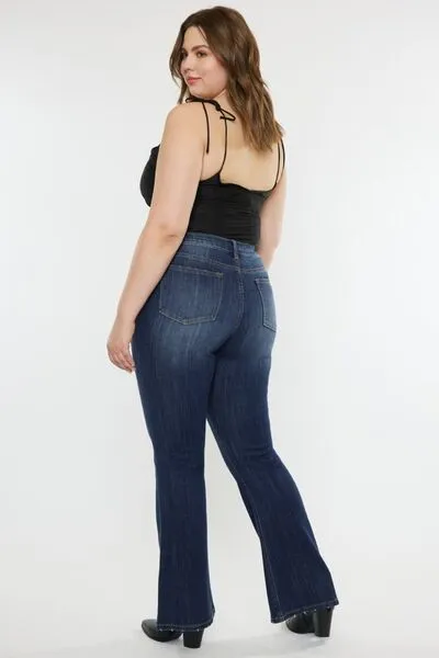 Kancan Full Size Mid Rise Slim Flare Jeans ONLINE EXCLUSIVE