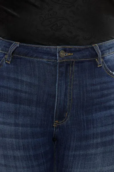 Kancan Full Size Mid Rise Slim Flare Jeans ONLINE EXCLUSIVE
