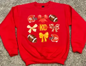 Kansas City Chiefs Inspired Bows Sweatshirt