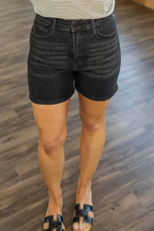 KATIE PLUS JUDY BLUE TUMMY CONTROL SHORTS