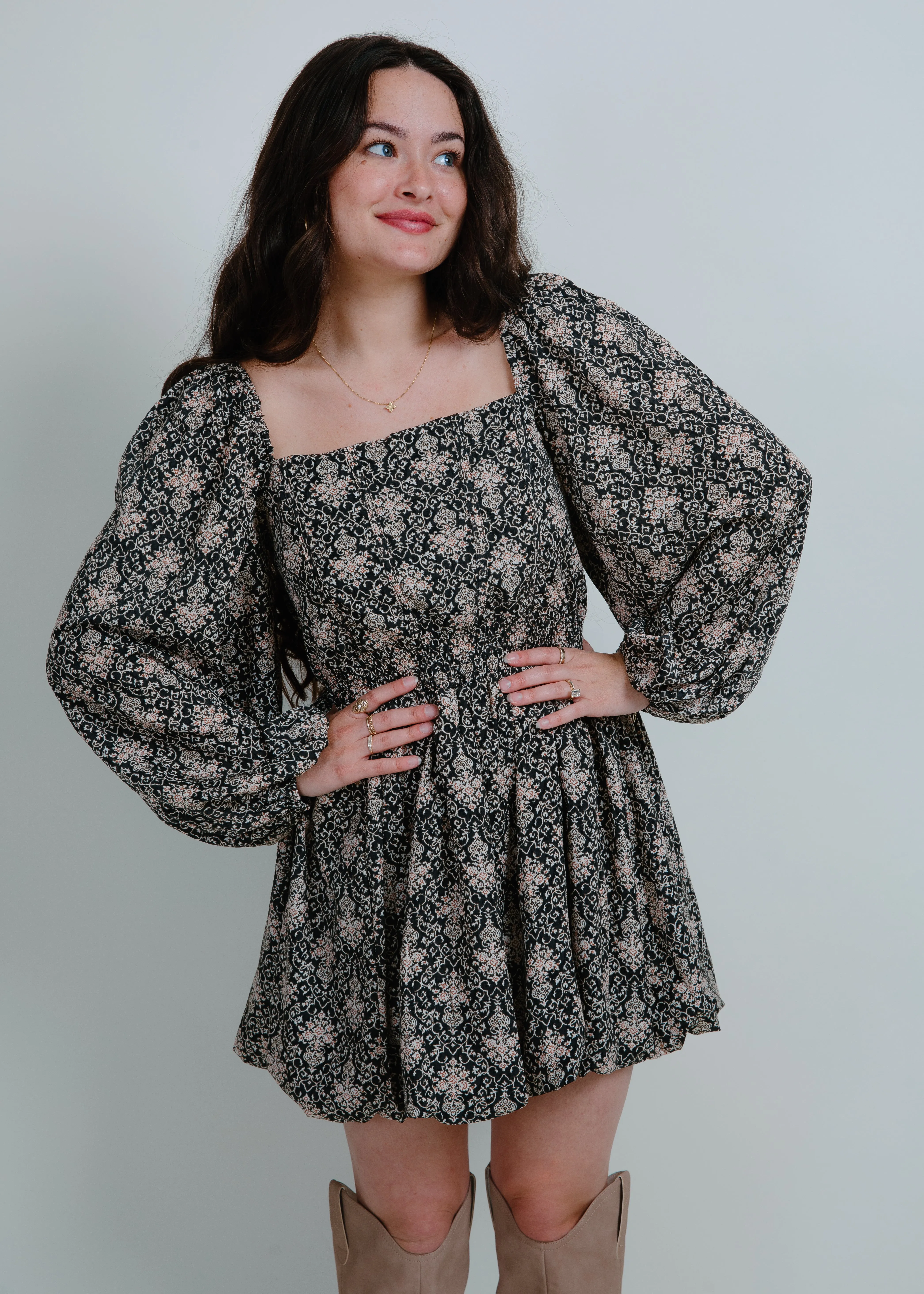 Kaylor Smocked Mini Dress