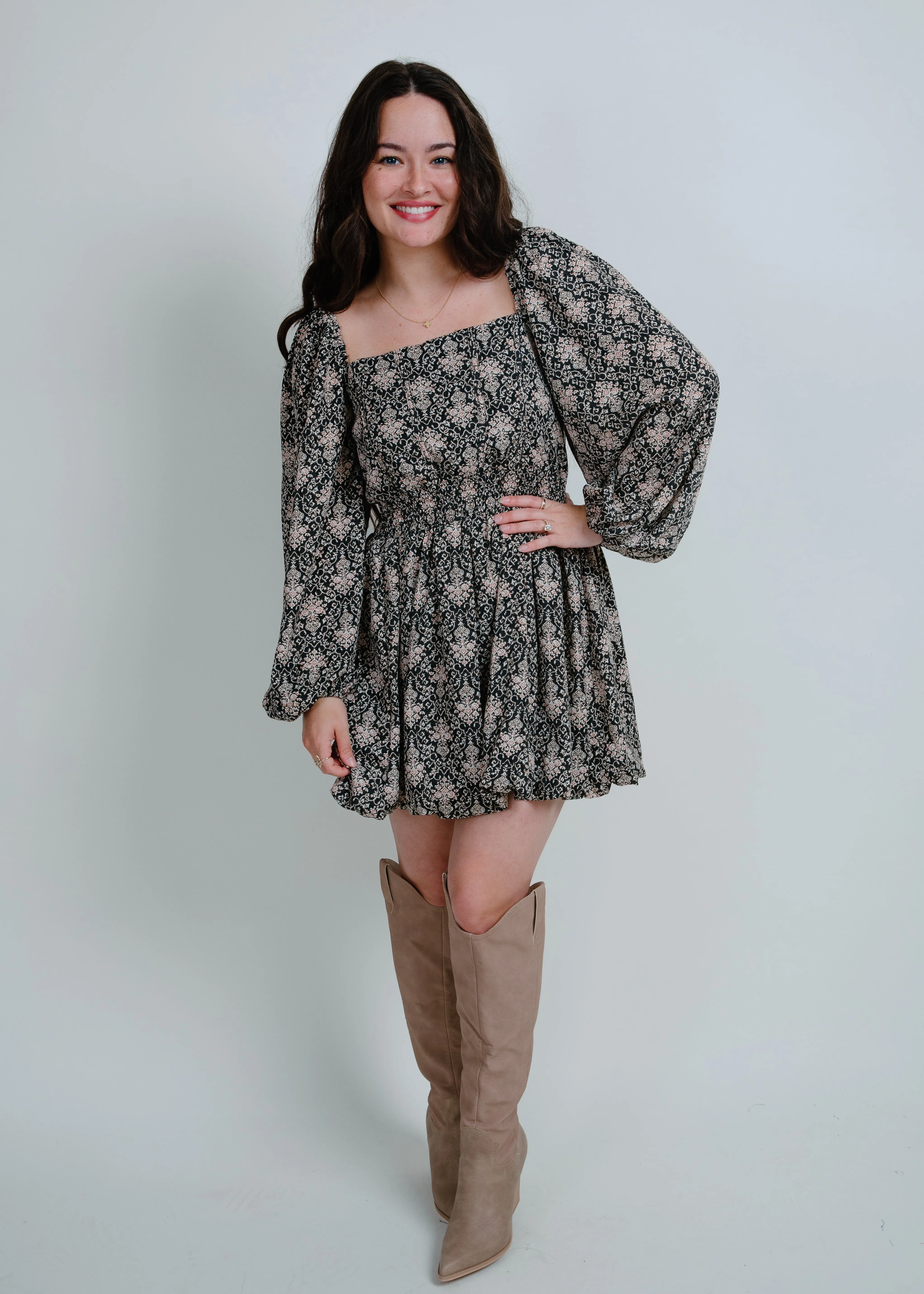 Kaylor Smocked Mini Dress