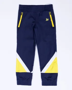 Kids MN Retro Tracksuit Pants - Navy / Yellow