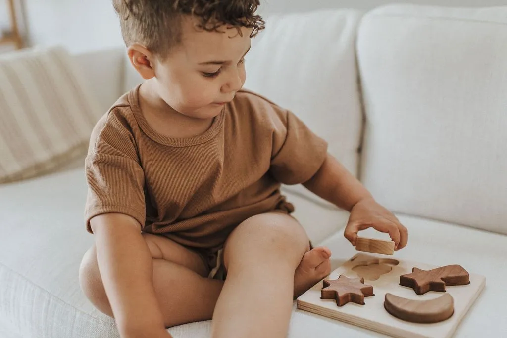 KIDS RIBBED BOXY TEE