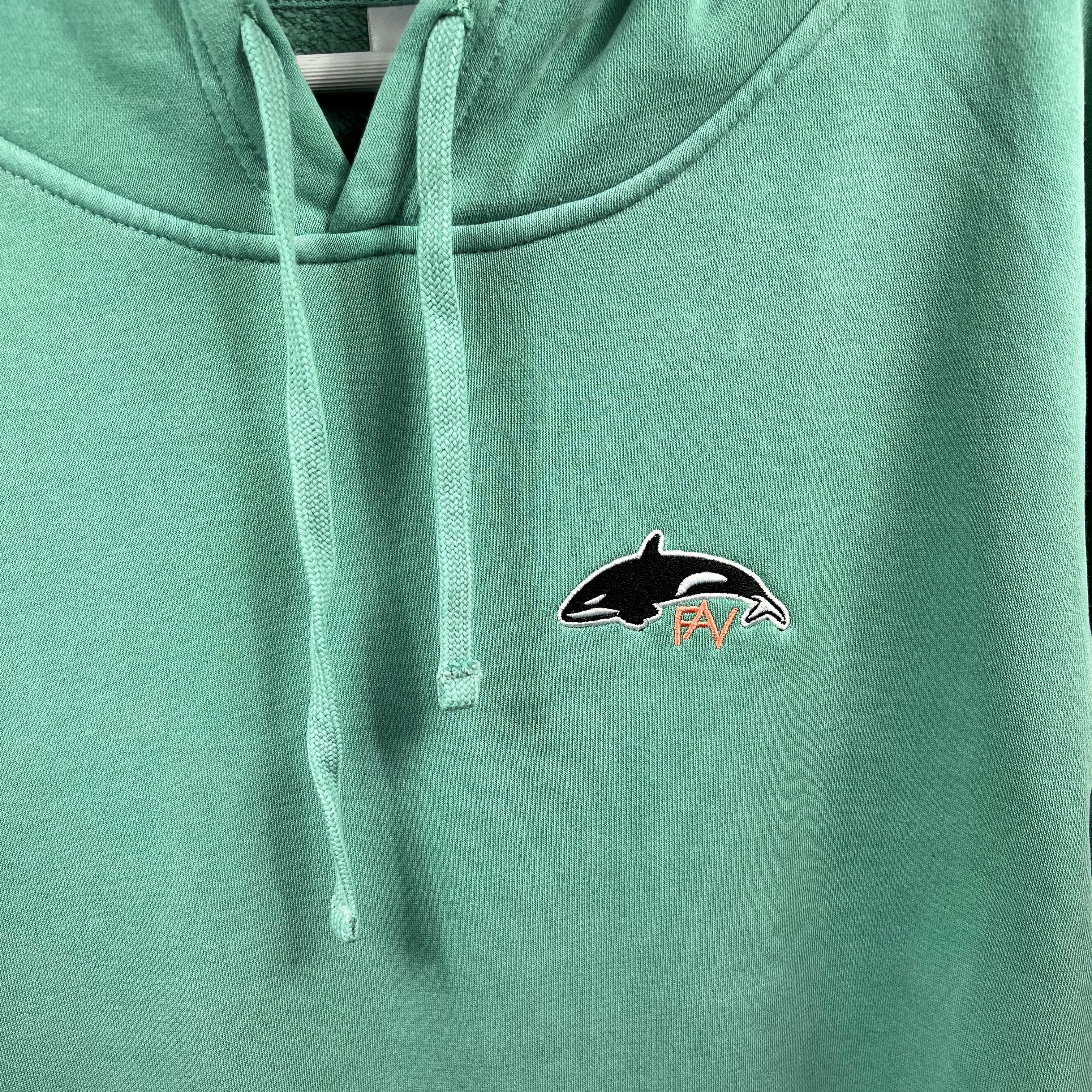Killer Whale - Mint Pigment Dyed Mid-Weight Hoodie