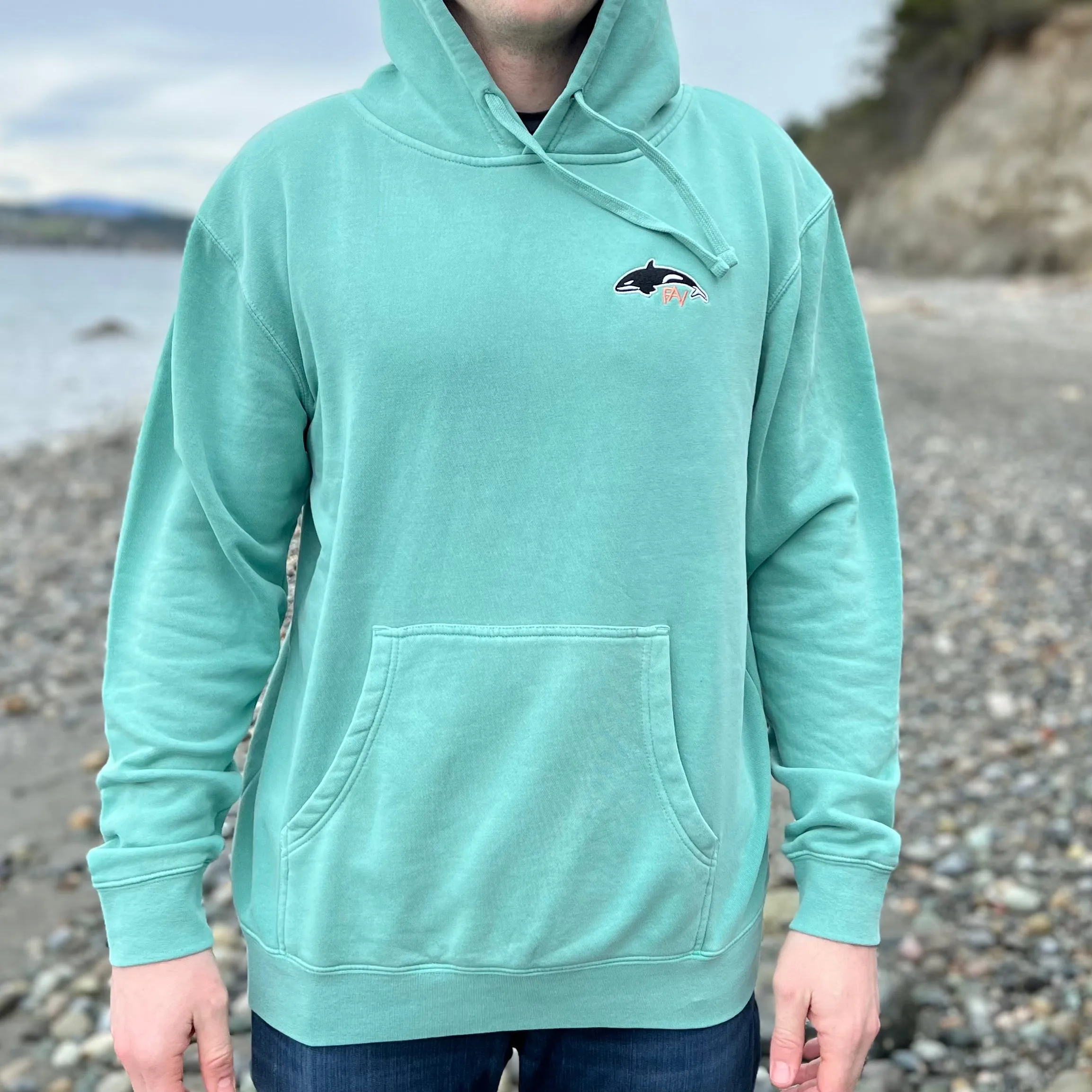 Killer Whale - Mint Pigment Dyed Mid-Weight Hoodie