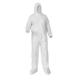 Kimberly-Clark Professional KleenGuard A10 Light Duty Lab Coats, X-Large, Elastic Wrist, 40104